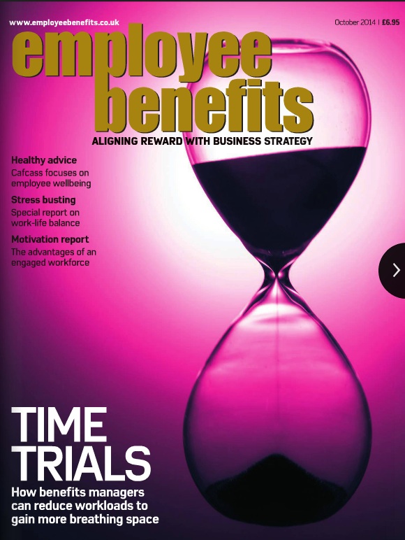 Employee Benefits magazine cover October 2014
