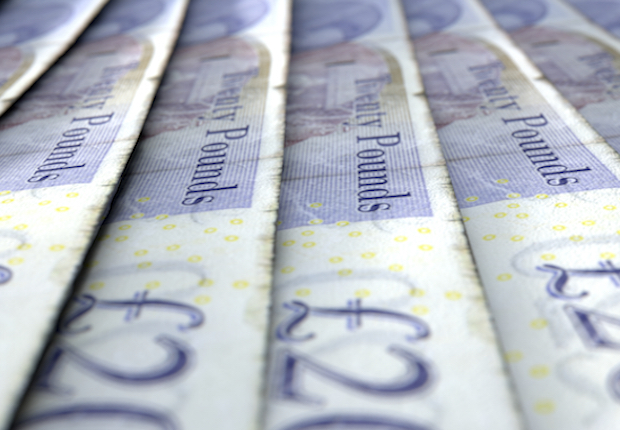 Lined Up Close-Up Banknotes